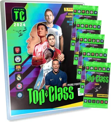 Produktbild von Panini Top Class Karten 2024 - Trading Cards - Sammelkarten - 1 Mappe + 5 Booster