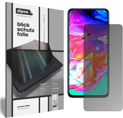 Produktbild von Samsung Galaxy A70 Blickschutzfolie matt Schutzfolie Folie Display Schutz dipos
