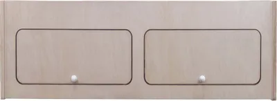 Obrázek produktu pro Horní skříňka do karavanu a obytného vozu, 100 cm x 35 cm x 35 cm, závěsná skříňka z březové překližky, přepážka, nábytek do karavanu, úložný prostor, lehká, neošetřená, systém Soft-Close, drukové knoflíky, předvrtané otvory, montážní sada