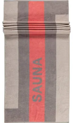 Saunahandtuch aus Baumwolle, 80 x 200 cm, beige