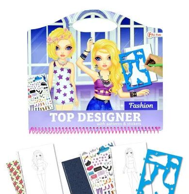 Image de carnet de croquis Top Designer fille violet