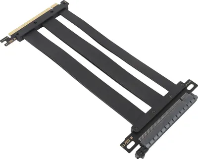 Zdjęcie produktu dla Kabel PCIE 4.0 X16 Riser Szybki, elastyczny przedłużacz karty Przedłużacz portu 180 stopni Adapter GPU Riser Kabel do PC 15cm/5.9in