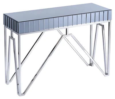Productafbeelding van Elegant grijze houten console tafel, modern en stijlvol
