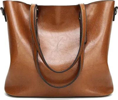 Obrázok produktu pre Coolives dámska tote shopper kabelka hnedá Imitácia kože magnetické zapínanie