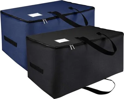 Image de Lot de grandes boîtes de rangement pour organiser le lit et l'armoire