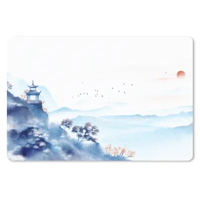 Produktbild von MuchoWow® Mauspad Mousepad Malerei - Ölfarbe - Natur 27x18 cm - Mousepads - Maus Mat - Pad - Mausunterlage - Büroartikel - Desk Matten