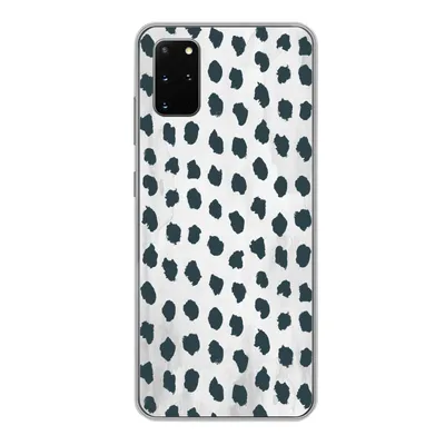 Produktbild von MuchoWow® Handyhülle Schutzhülle Hülle für Samsung Galaxy S20 Plus Polka dots - Schwarz - Marmor Silikon Softcase Handy Hülle - Hartschale