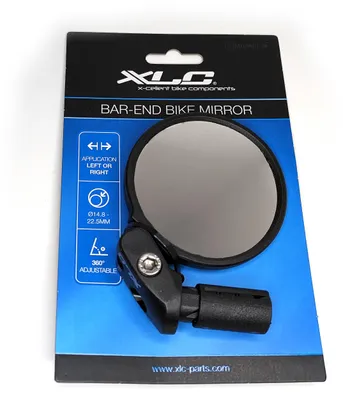 Produktbild von XLC Fahrrad-Spiegel MR-K17 Rückspiegel rechts links rund Ø 68mm Innen-Klemmung