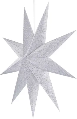 Vánoční hvězda papírová závěsná, 60 cm, vnitřní