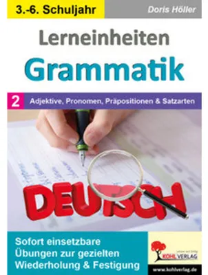 Produktbild von Lerneinheiten Grammatik / Band 2: Adjektive, Pronomen, Präpositionen & Satzarten
