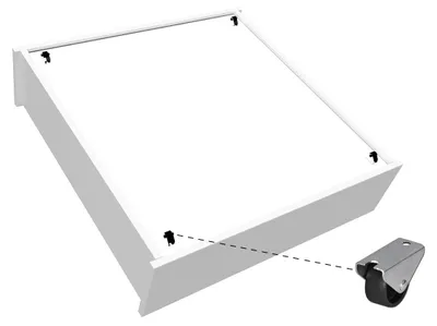 Productafbeelding van Bed met lade 90x190 Malo - Wit