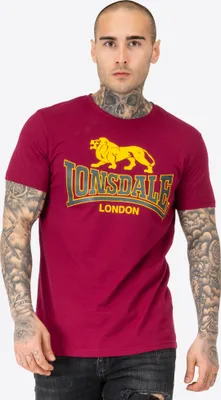 Image de T-shirt homme coupe régulière TAVERHAM Oxblood L Lonsdale