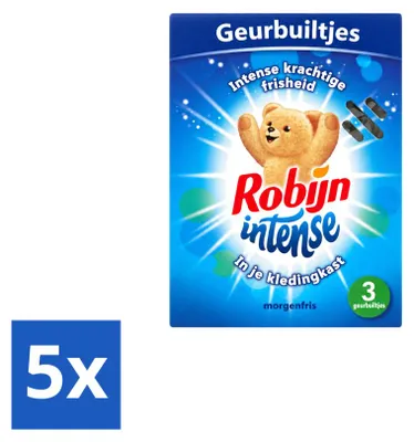 Produktbild von 5 x Robijn Intense Duftbeutel - Frische - Vorteilspackung - 5 Stücke