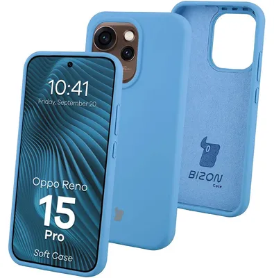 Produktbild von Silikon Handyhülle für Oppo Reno 15 Pro, Bizon Soft Case, Blau