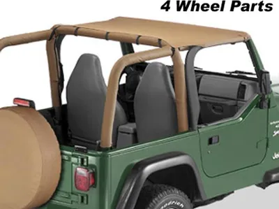 Produktbild von Header Bikinitop Braun Verdeck Softtop Jeep Wrangler TJ Bj. 96-02