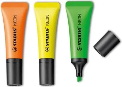 Obrázek produktu pro Zvýrazňovač STABILO NEON - sada 3 barev