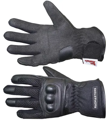 Produktbild von RadMasters, Damen Motorradhandschuhe Motorrad Biker Handschuhe Schwarz, Größe:10=XL