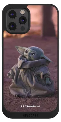 Produktbild von NIVOCASE Handyhülle für Apple iPhone 12 Pro  Hülle NIVOpure Case Schwarz Star Wars Baby Yoda The Child