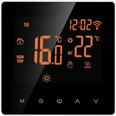 Produktbild von WiFi Thermostat LCD Digital Raumthermostat für 16A Elektroheizung Fußbodenheizung Woche Programmierbare Thermostat  Innenthermometer Temperaturregler Wandthermostat für Home School Office Hotel