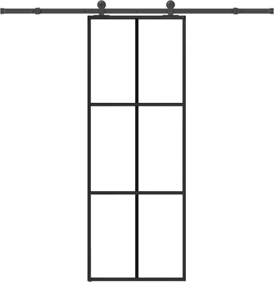 Productafbeelding van Schuifdeur met beslag 76x205 cm ESG-glas en aluminium