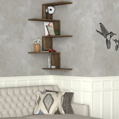Immagine prodotto di Skye Decor, Caniko - Noce, mensole da parete, noce, 51,5 x 109 x 29,6 cm