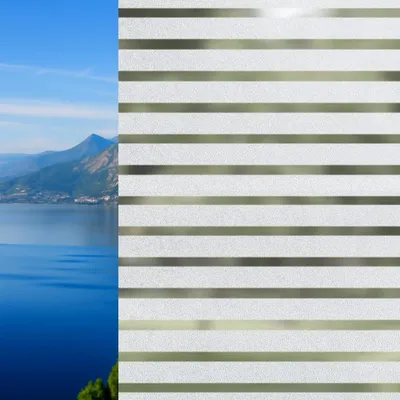 Zdjęcie produktu dla Folia okienna do osłony przeciwsłonecznej z błyszczącymi paskami, 120 x 200 cm