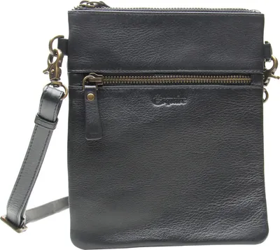 Zdjęcie produktu dla Skórzana torba na ramię Esquire Peru Small Crossbody Bag Black czarna