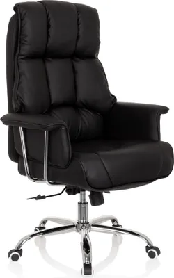 Obrázok produktu pre hjh OFFICE Profesionálna manažérska stolička COMMANDER Ergonomická kancelárska stolička s podrúčkami Otočná stolička zo syntetickej kože do kancelárie, domácnosti