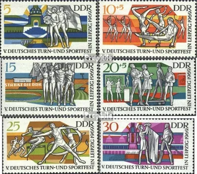 Produktbild von Briefmarken DDR 1969 Mi 1483-1488 (kompl.Ausgabe) postfrisch Deutsches Turn- und Sportfest