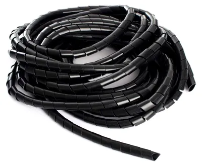 Produktbild von Kabelspirale 10 Meter Kabelschlauch mit 10mm Durchmesser in Schwarz