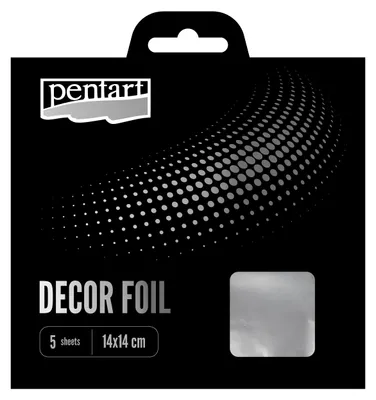 Immagine prodotto di Foglia metallica decorativa Pentart Decor - argento