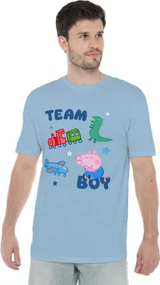 Obrázek produktu pro Prasátko Peppa - Tričko "Team Boy" pro muže/dámy uni TV21652 (XL) (modrá)