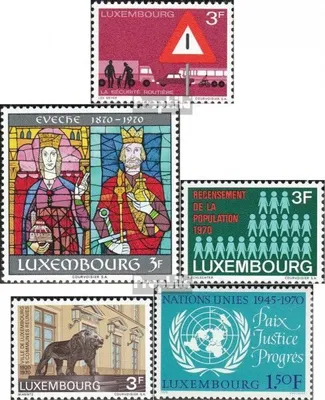 Produktbild von Briefmarken Luxemburg 1970 Mi 809,810,811,812,813 (kompl.Ausg.) postfrisch Sondermarken