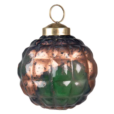 Produktbild von Clayre & Eef Weihnachtskugel Ø 7 cm Grün Glas