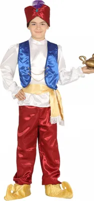 A child is posing in a costume.