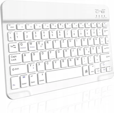 Produktbild von aoub Kabellose Bluetooth QWERTZ Tastatur für Windows iOS