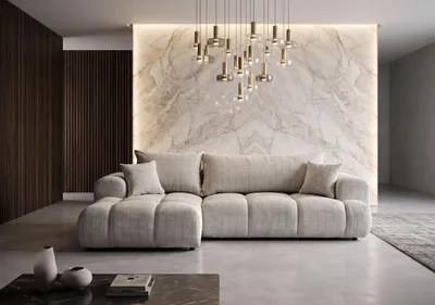 Obrázek produktu pro Rohová pohovka Cloud, rozměry 260x145 cm, s možností rozložení na lůžko | Barva: světle šedá (greige) | Design inspirovaný oblaky | Verze: levá