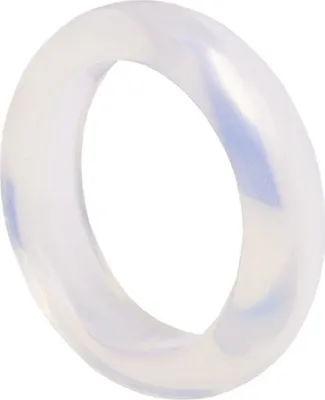 Produktbild von Glatter Ring aus Opalit (synth. Mondstein) Mondsteinring Opalitring Damenring Fingerring schlicht