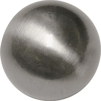 Produktbild von Gardinia Endknopf, Metall, Edelstahl-Optik, Ø 1.6, 2