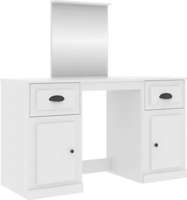 Obrázek produktu pro vidaXL Toaletní stolek se zrcadlem bílý 130x50x132,5 cm