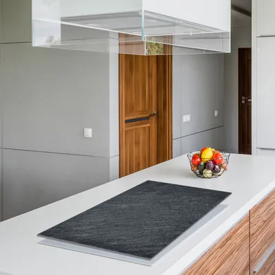 Produktbild von Glas Herdschutzplatte 90x52 Schiefer