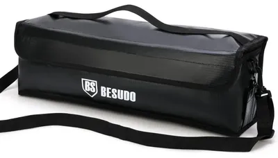 E-Bike-Akku-Schutztasche, 49x15x15 cm, feuerfest bis 550 °C, wasserabweisend