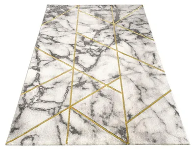 Produktbild von TT Home Wohnzimmer Teppich Kurzflor Wohnzimmerteppich 3D Optik Modern Marmor Design Größe 160x230 cm