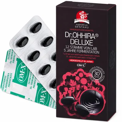 Immagine prodotto di Dr.OHHIRA® Deluxe Probiotici, Postbiotici, Prebiotici – Per la rigenerazione intestinale, cura dell’intestino e batteri intestinali – 12 ceppi