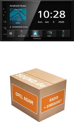 Produktbild von Autoradio Einbaupaket Kenwood DMX5020BTS passend für Opel Adam + CD300 / CD400 | Apple CarPlay Android Auto