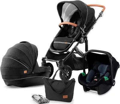 Produktbild von Kinderkraft Kombikinderwagen PRIME 3 in 1 MINK PRO BLACK