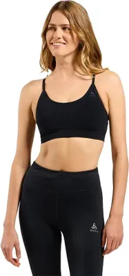 Immagine prodotto di Reggiseno sportivo reversibile senza cuciture con supporto morbido, donna - Odlo, colore:60066 nero - grigio melange, taglia:S