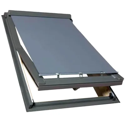 Produktbild von BAUBAY Hitzeschutz-Markise für Dachfenster 78/118 FAKRO | ARON | ERW | OPTILIGHT +Stab | bis zu 74% effektiver Hitzereduktion | einfache Montage | Lichtfilterung | 100% Polyester | UV-Schutz