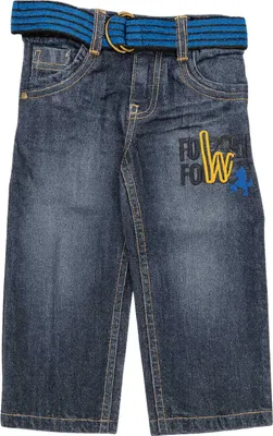 Produktbild von Lupilu Jungen Jeans Weitenverstellbarer Innenbund mit Stoffgürtel 86