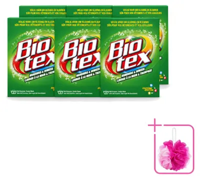 Produktbild von 6 x Biotex Handwas & Inweken Waspoeder - 720 g - Sparpackung - 6 Stücke
